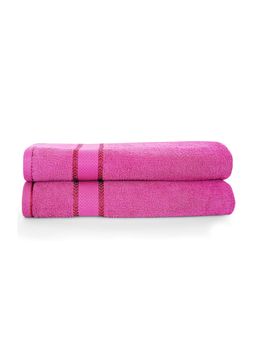 Layers - Everfresh 100% Cotton 380 GSM Bath Towel Rouge (Pack of 2)