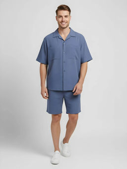 HOUSE OF S - Mens Coastline Cuban Co-Ord Set
