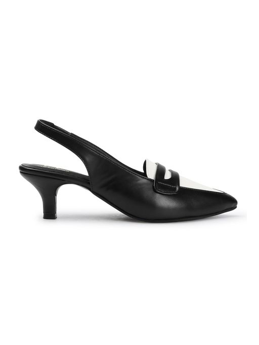 Black Slingback Pointed Toe Shoes Buy Carlton London Black