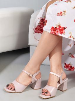 Carlton London - Lavender Block Heels With Buckle for Women