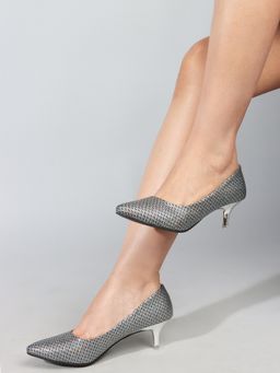 Carlton London - Black Slip On Stiletto Women Pump Heels