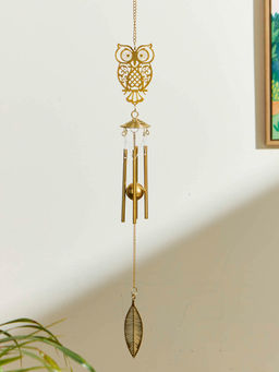 Chumbak - Classic Owl Dream Catcher - Gold