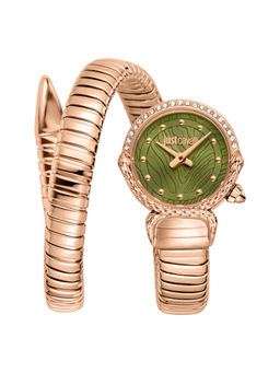 Just Cavalli - Olive Dial Radiosa Analogue Women Casual Watch (JC1L350M0045) (M)