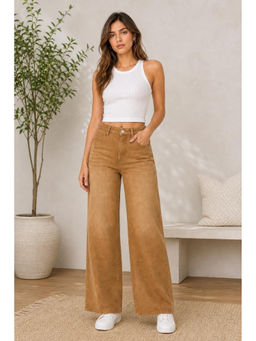 Cider - Khaki Yoney Denim Solid Straight Leg Jeans