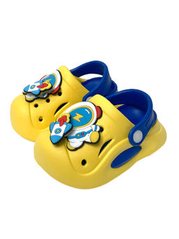 Little Surprise Box - Yellow Spinning Rocket Slip On All Season Clogs for Kids