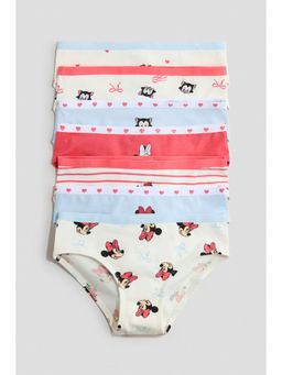 H&M - Girls White 7-Pack Cotton Briefs