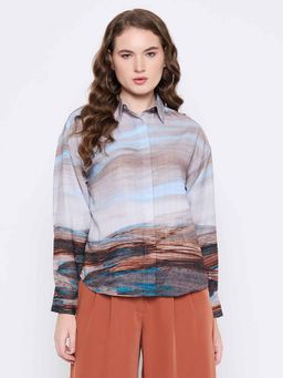 Madame - Women's Abstract Print Shirt
