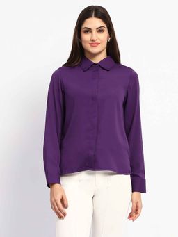 Madame - Solid Purple Shirt