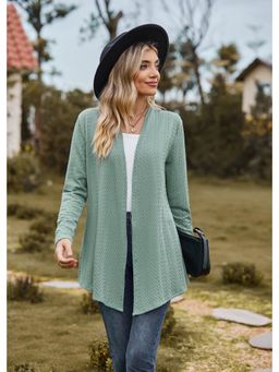 Outzidr - Teal Textured Shrug - Teal