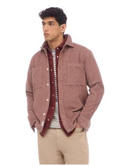 Flying Machine - Men's Corduroy Self Design Relaxed Fit Shirt