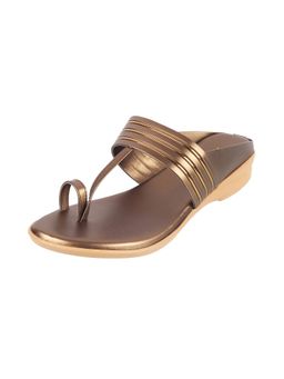 Walkway - Bronze Casual Kolhapuri Flats