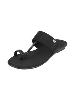Walkway - Black Casual Kolhapuri Flats