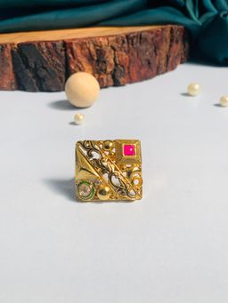 Abdesigns - Artisanal High Quality Gold Plated Ring - Multi-Color