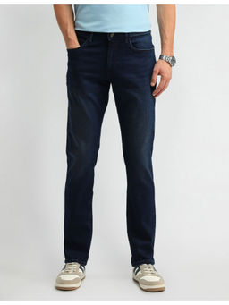 Arrow Sports - Blue Mid Rise Jameson Slim Fit Jeans