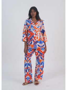 Azurina - Ela Shirt with Pyjama - Ikat