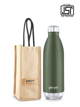 Pexpo - Electro Military Green Stainless Steel Vacuum Insulated Hot&Cold Flask (1500ml)