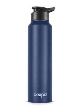 Pexpo - Chromo Denim Blue Stainless Steel Fridge Bottle-Sipper (750ml)