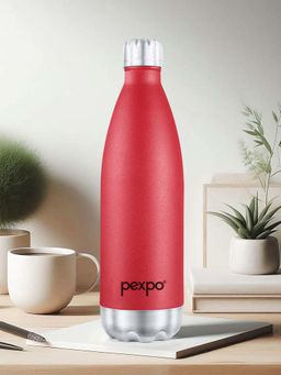 Pexpo - Electro Crimson Red Stainless Steel Vacuum Insulated Hot & Cold Flask (1000ml)