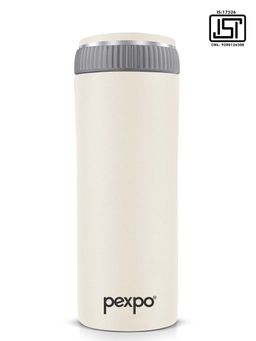 Pexpo - Crypto Bone Grey Stainless Steel Vacuum Insulated Hot & Cold Flask (500ml)