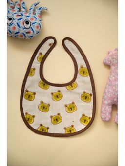 ADYA - Multi-Color Cute Teddy Cotton Reversible Bibs