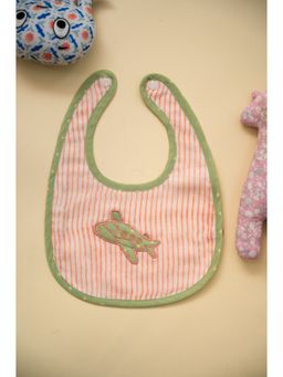 ADYA - Multi-Color Aeroplane Embroidered Cotton Reversible Bibs