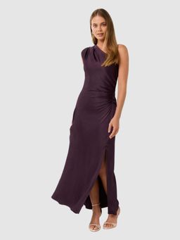 Forever New - Women Purple Solid Maxi Dress