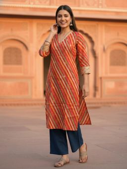 FASHOR - Printed Straight Kurta