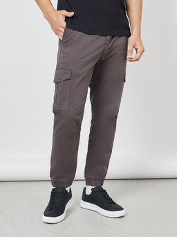 Styli - Men Stretch Cotton Twill Cargo Pocket Pant