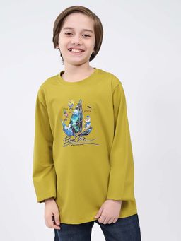 Monte Carlo - Boy's Round Neck Full Sleeve Printed T-shirt