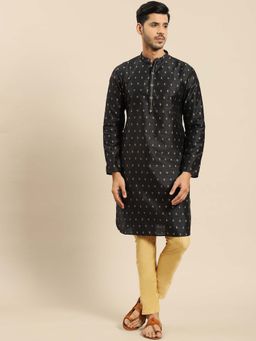 Amodh by Kisah - Men Black Kurta