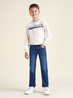 U.S. POLO ASSN. - Relaxed Fit Stone Washed Jeans Blue