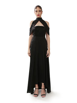 MODO CALDO - Black Nocturne Dress with Cape