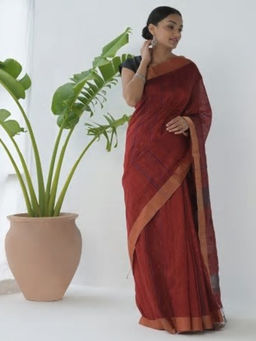 Fabindia - Silk Matka Jamdani Sari