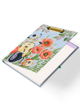 Happywagon - Blossom Ride Clipfolio with Notepad