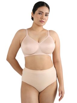 Wacoal - Women's Pixie 2.0 Non Padded Non-Wired Full Cup Support Minimizer Beige Bra