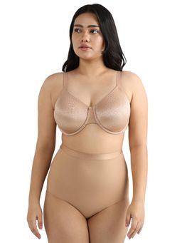Wacoal - Women's Shape Revelation Mid Waist Full Coverage Seamless Beige Shaping Brief