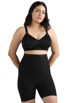 Wacoal - Women's Shape Revelation High Waist Full Coverage Seamless Black Thigh Shaper