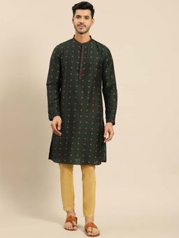 Amodh by Kisah - Men Green Kurta