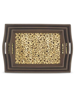 Freelance - PVC Trinity , Bed Breakfast Serving Tray (set of 3), with Handles, Rectangle