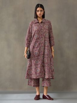 Black & Blah Blah - Multi-Color Pure Cotton Floral Co-ord Set