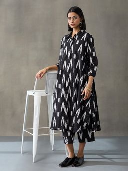 Black & Blah Blah - Black Pure Cotton Printed Co-ord Set