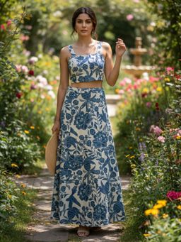 HOUSE OF JAMOTI - Blue Aegean Sea Co-Ord