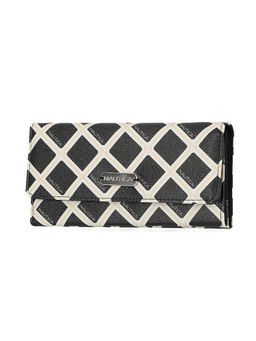 Nautica - Money Manager RFID Womens Wallet Clutch Organizer (Black/Bone)