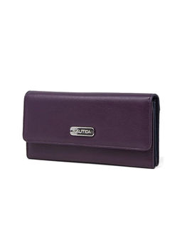 Nautica - Money Manager RFID Womens Wallet Clutch Organizer (Plum)