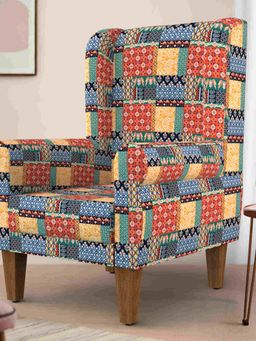 Chumbak - The Begum Wing Chair - Jaipur Block