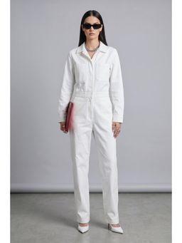 Virgio - Womens Solid Cotton Utility Boiler Jumpsuit