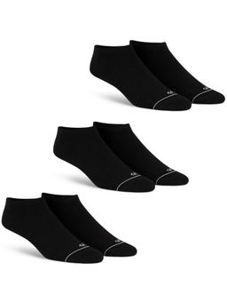 Dynamocks - Men & Women Combed Cotton Ankle Length Black Socks (Pack of 3)