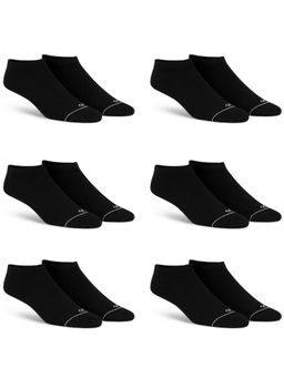Dynamocks - Men & Women Ankle Length Black Socks (Pack of 6)