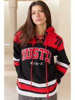 Bonkers Corner - Red Full Sleeves Sweatshirt