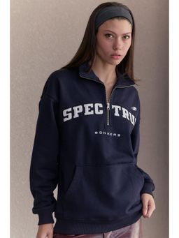 Bonkers Corner - Navy Blue Full Sleeves Sweatshirt